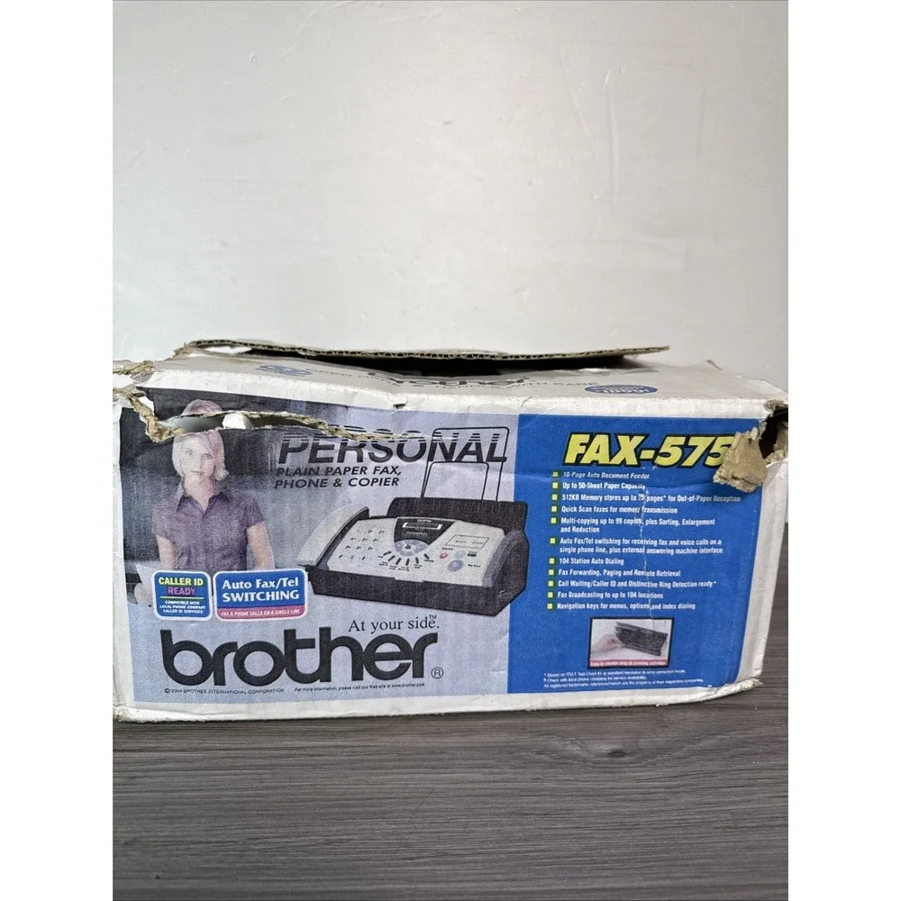 New Open Box Brother FAX-575 Personal Office Paper Fax‎ Phone Copier Machine